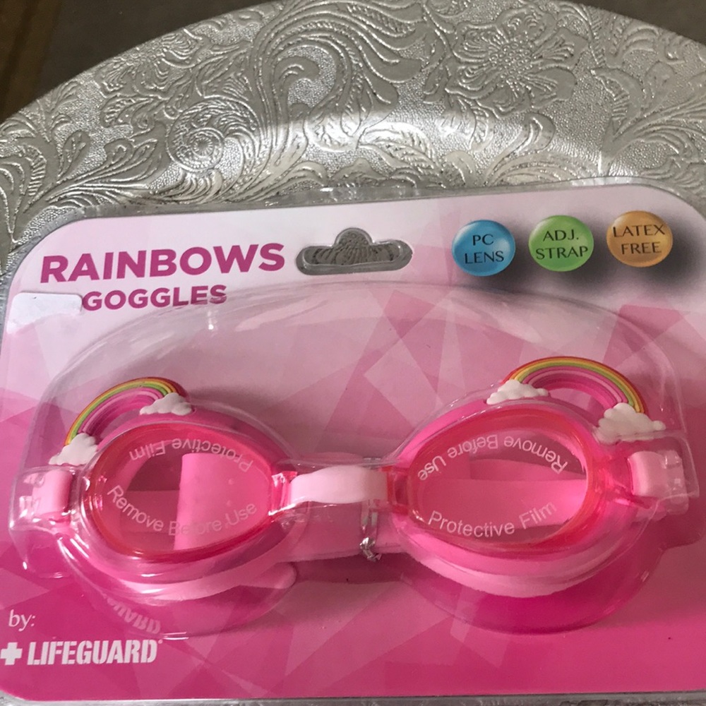 NWT Lifeguard Pink Children’s Swim Goggles